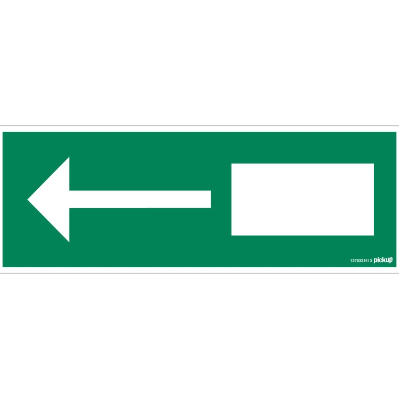 Pictogram nooduitgang 33 x 12 cm