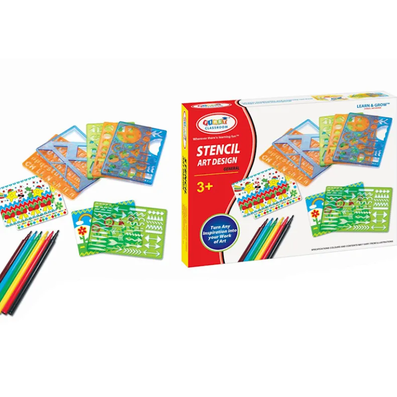 Tekenset met sjablonen