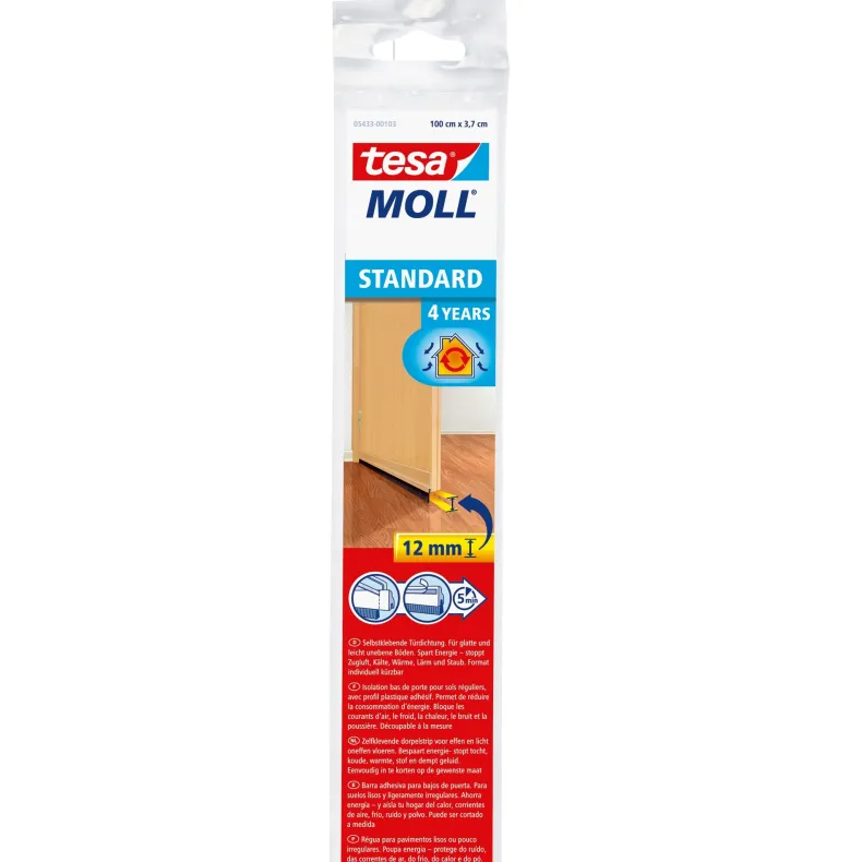 Tesa Moll Tochtstrip Voor Deuren Standard - Lichtbruin