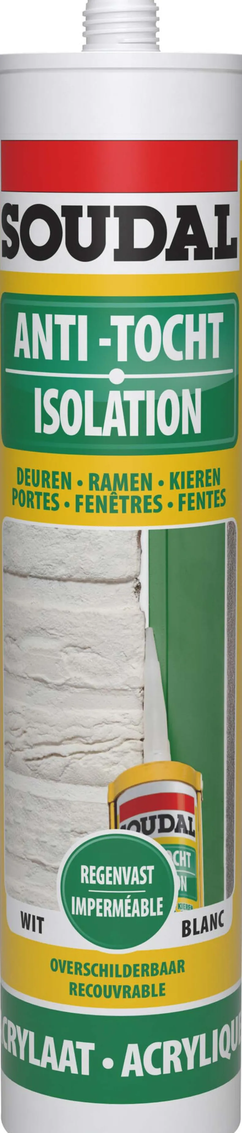 Tochtwerende mastiek wit 310 ml