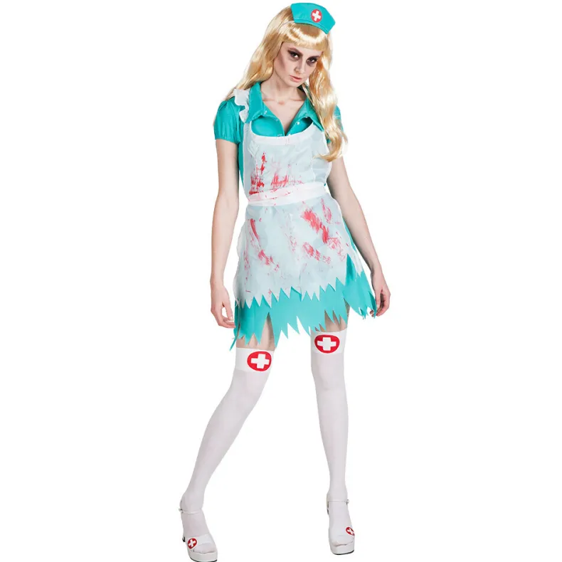 Volwassenenkostuum bloederige verpleegster 40/42