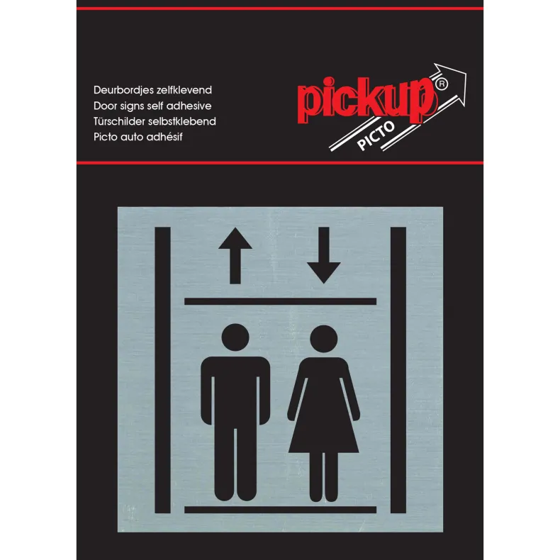 Pictogram lift aluminium