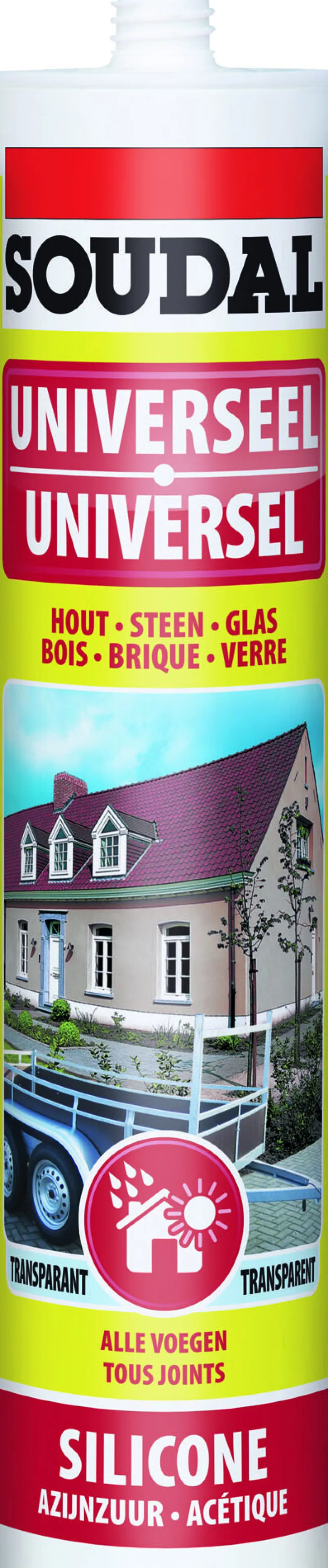 Universele siliconekit transparant 310 ml