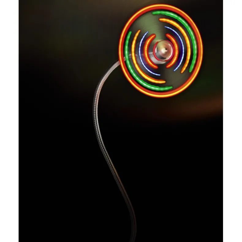 USB-fan met gekleurde leds
