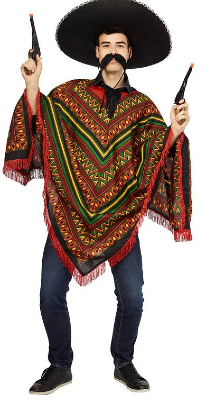 Poncho Mexico - Volwassenen