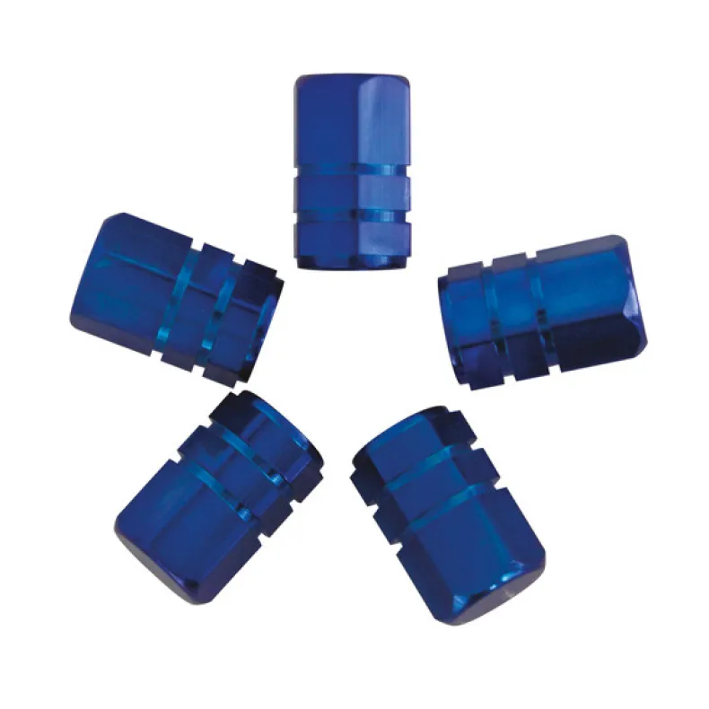 Ventiel dop zuiger blauw 5 stuks
