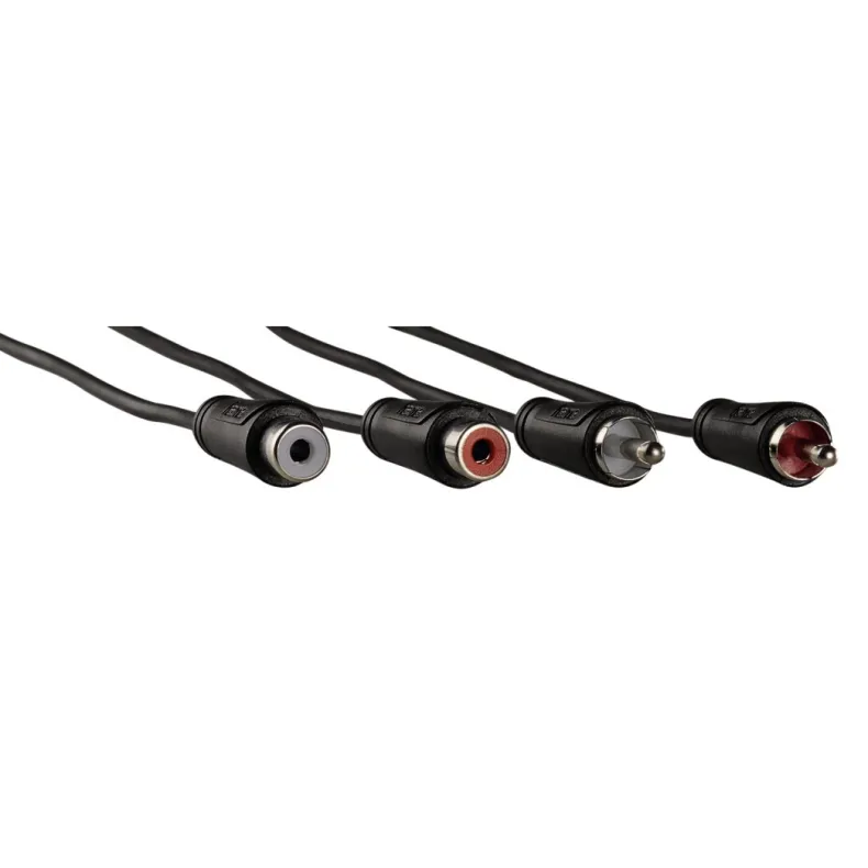 Verlengkabel 2 cinch - 2 cinch 1,5 m 1 ster