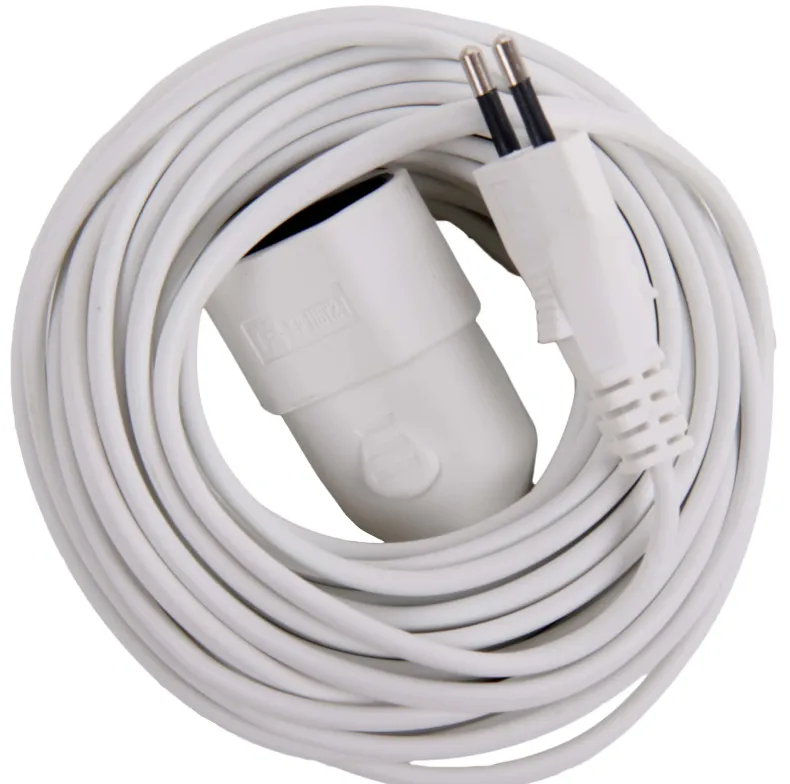 Verlengkabel 10 m wit 2 x 0,75 mm