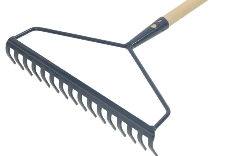 Versterkte hark 16 tanden met steel