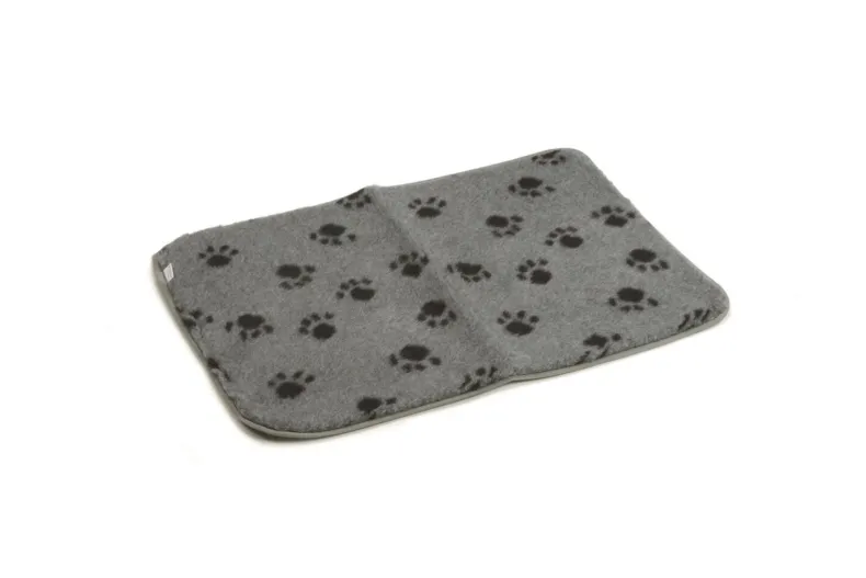 Vetbed bench voetprint grijs 78 x 55 cm