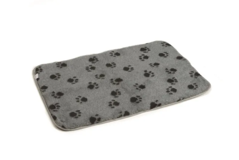 Vetbed bench voetprint grijs 89 x 60 cm