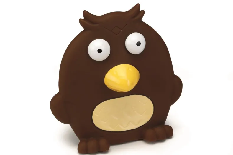 Vinyl plat hondenspeeltje birdy bruin