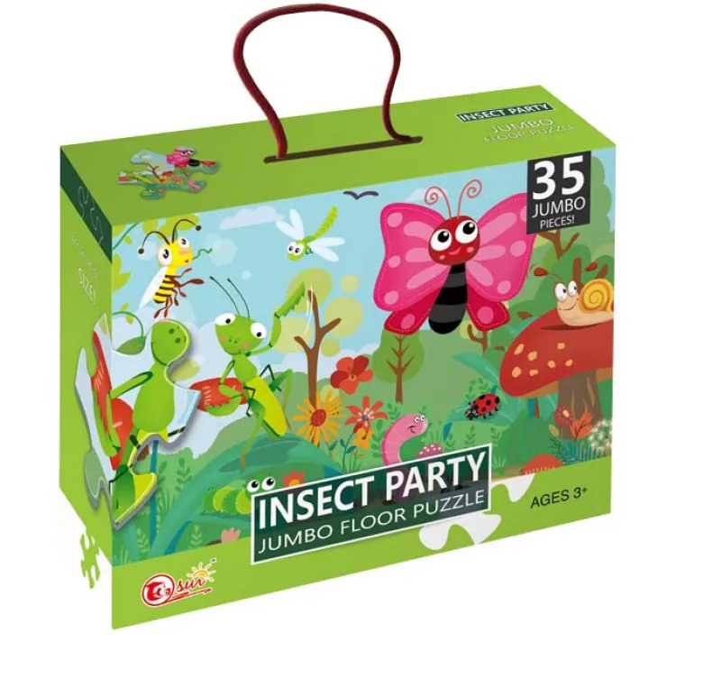 Vloerpuzzel insecten 35 stuks