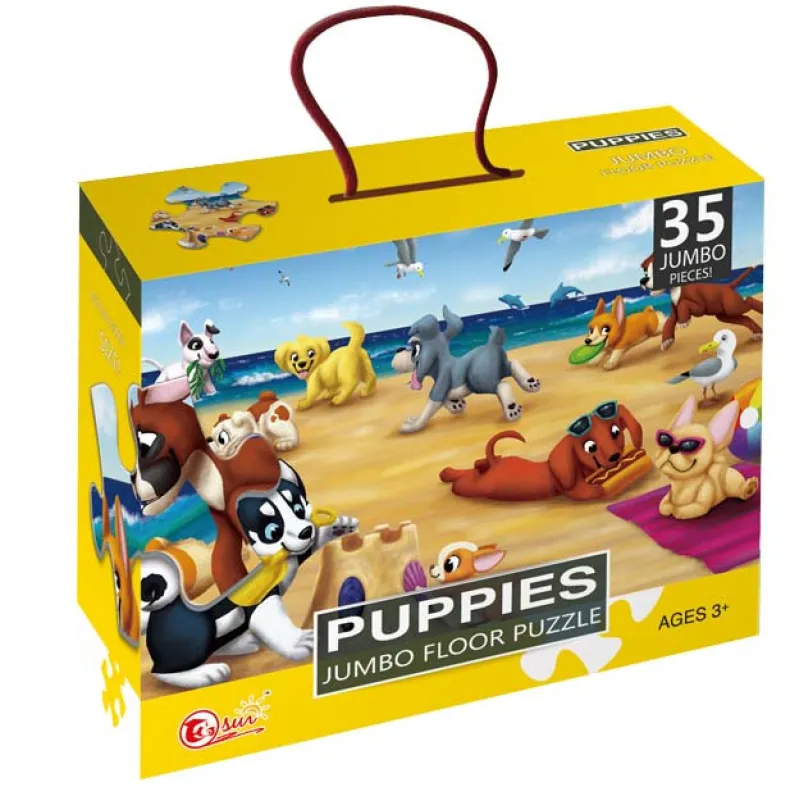 Vloerpuzzel puppy's 35 stuks