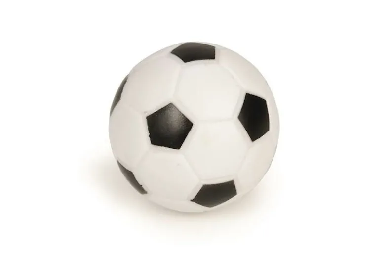 Voetbal zwart / wit klein vinyl