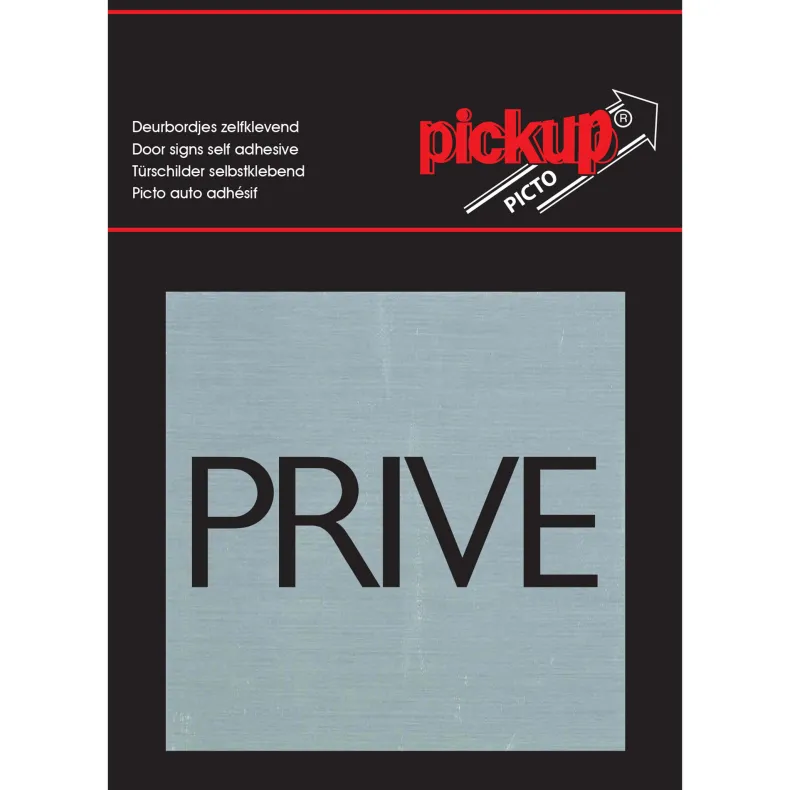 Pictogram privé aluminium