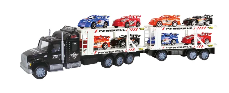 Vrachtwagen incl 8 auto's