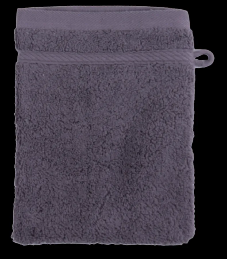 Washandje dark grey 16x21 cm