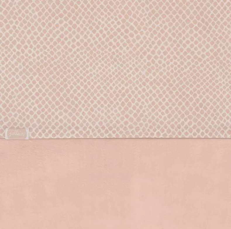 Wieglaken 75 x 100 cm Snake Pale Pink Katoen