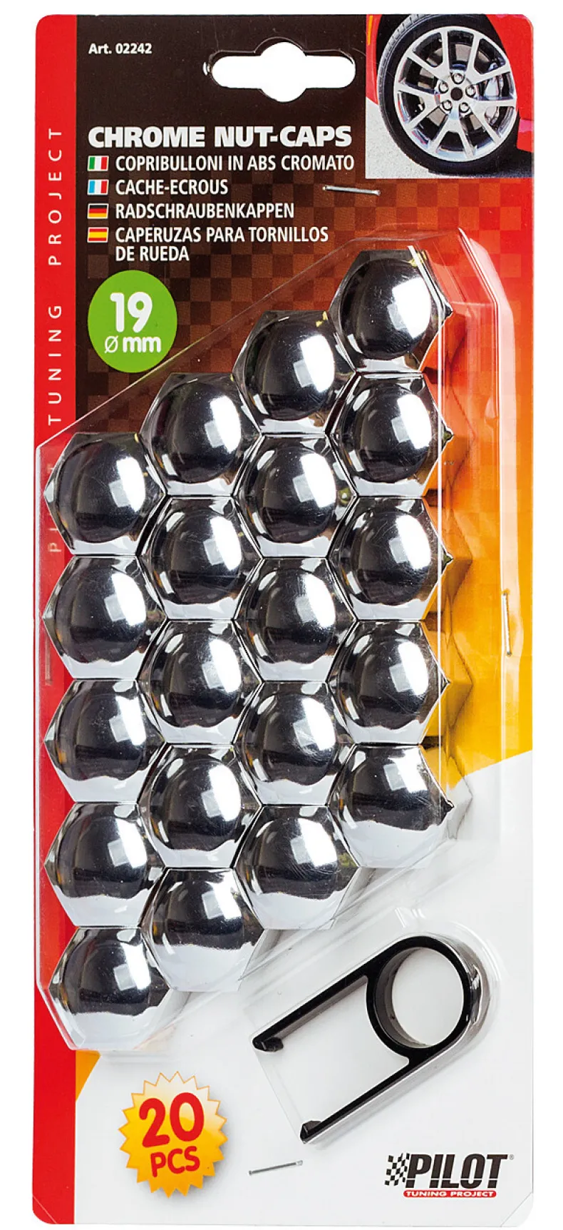 Wielmoerdoppen ABS x20 19mm