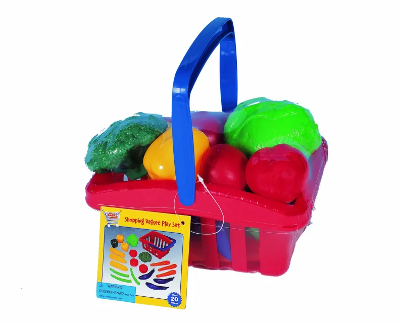 Winkelmandje en groentjes