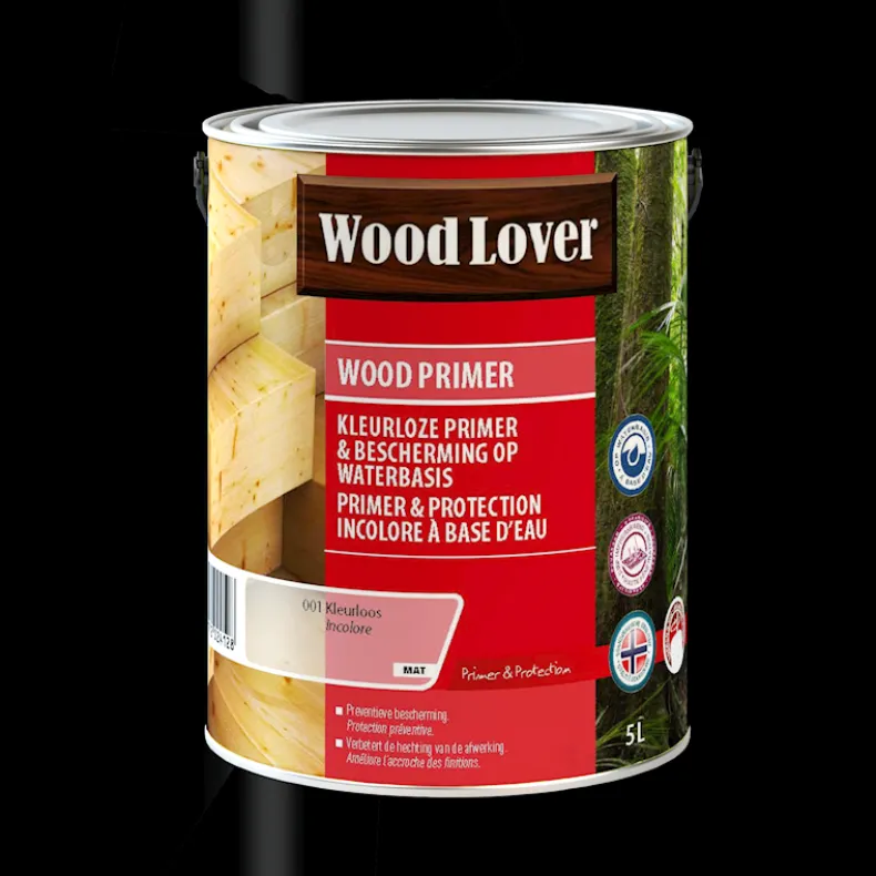 Wood primer kleurloos 5 L