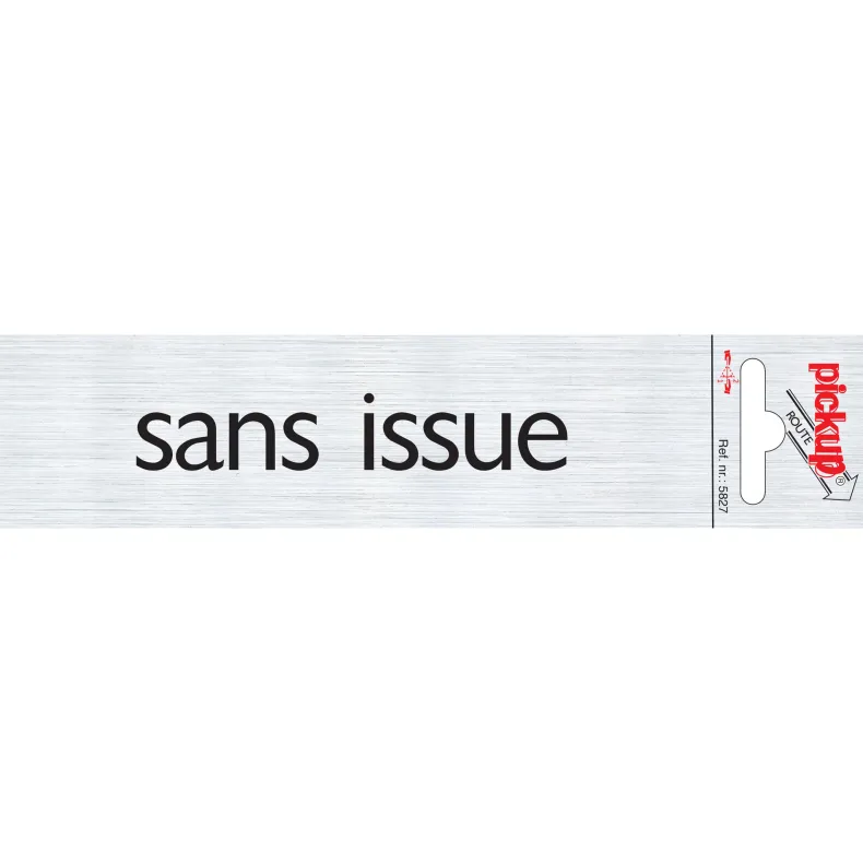Pictogram sans issue aluminium 16,5 x 4,4 cm