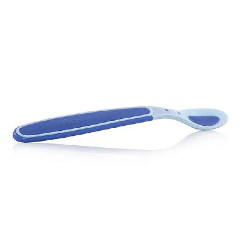 Zachte en warmtegevoelige lepel blauw - 3stk - 3m+