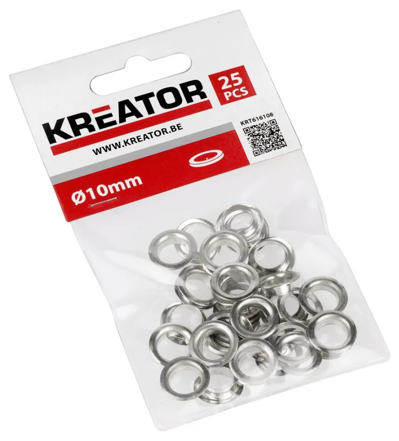 Zeilringen messing 10 mm 25 stuks