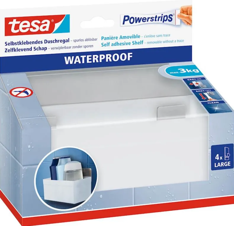Zelfklevend douchebakje