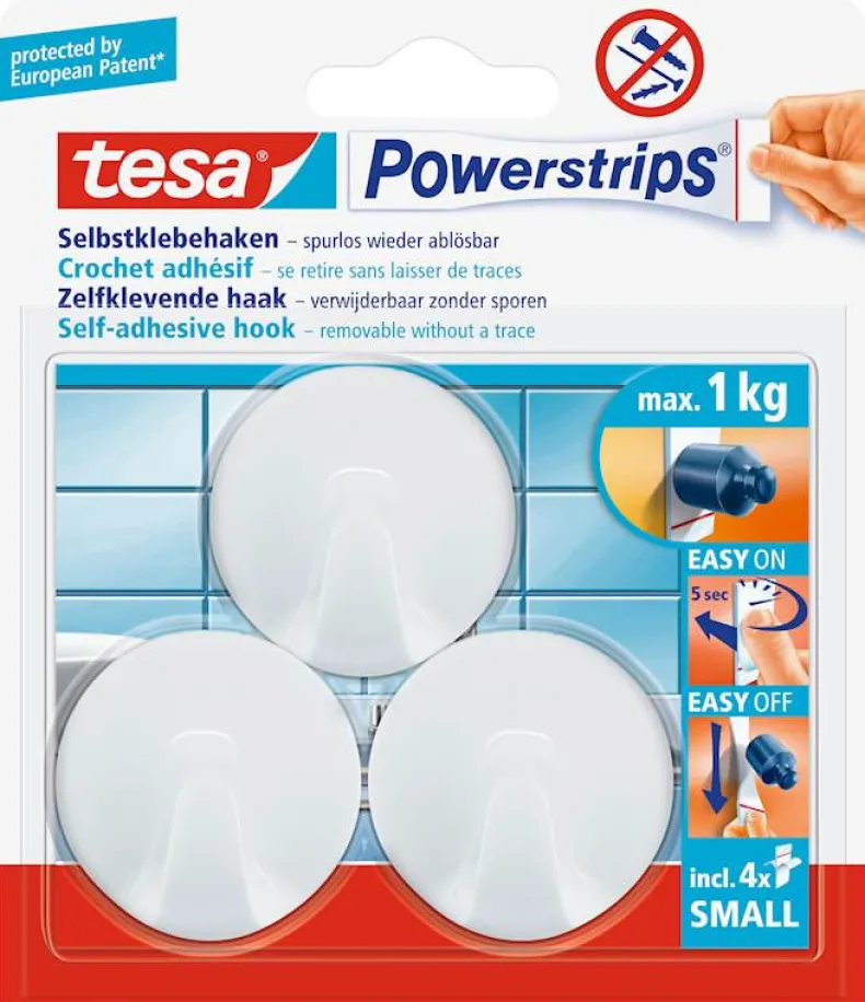 Zelfklevende haak rond wit