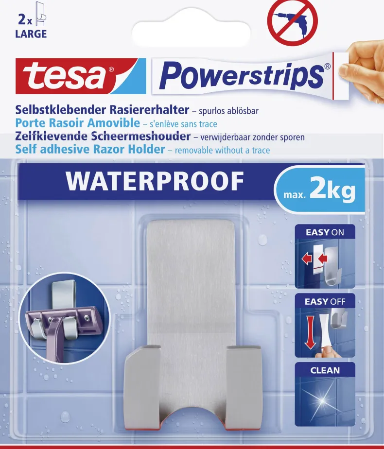 Zelfklevende scheermeshouder metaal