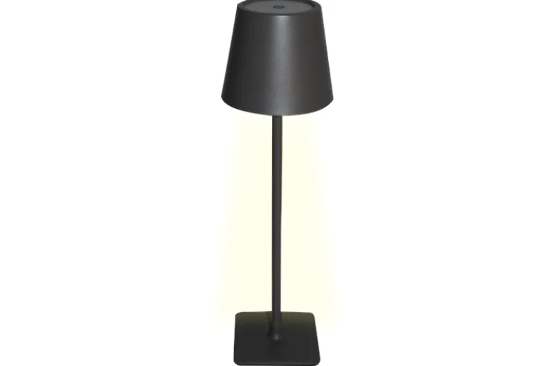 Draadloze LED tafellamp Sphere met touchbediening - Dimbaar - Oplaadbaar via USB - Donkergrijs