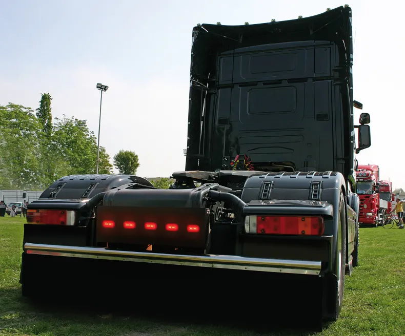 Zijlicht 4 LEDS 24V Rood