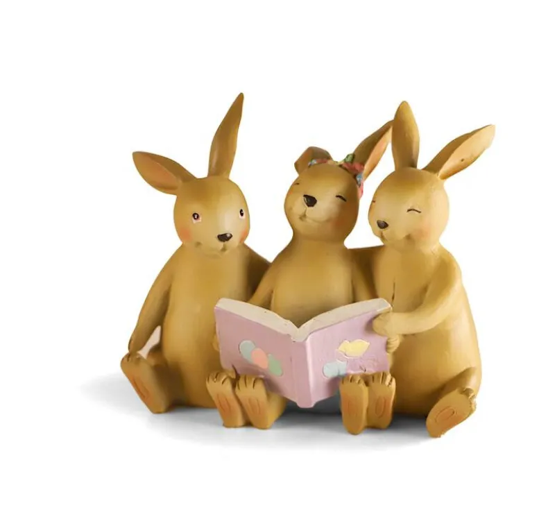 Lezende paashaasjes 13,5 cm