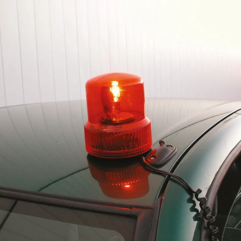 Zwaailamp 12 V oranje  magneet